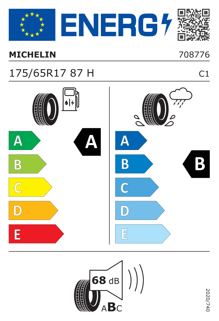 Image of tyre specifications with eprel code 534353